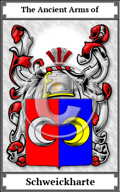 Schweickharte Family Crest Download (JPG)  Book Plated - 150 DPI