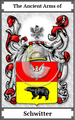 Schwitter Family Crest Download (JPG)  Book Plated - 150 DPI