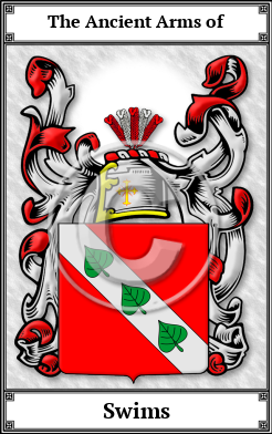 Swims Family Crest Download (JPG) Book Plated - 600 DPI