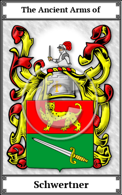Schwertner Family Crest Download (JPG)  Book Plated - 150 DPI