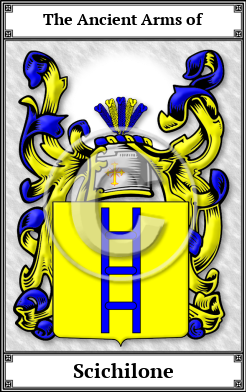 Scichilone Family Crest Download (JPG)  Book Plated - 150 DPI
