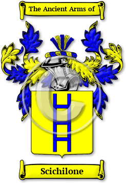 Scichilone Family Crest Download (jpg) Legacy Series - 150 DPI