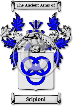 Scipioni Family Crest Download (jpg) Legacy Series - 150 DPI