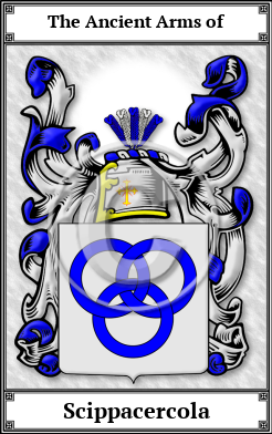 Scippacercola Family Crest Download (JPG)  Book Plated - 150 DPI