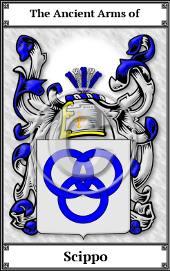 Scippo Family Crest Download (JPG)  Book Plated - 150 DPI