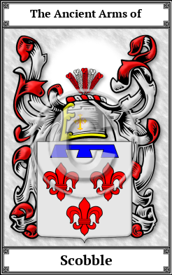 Scobble Family Crest Download (JPG) Book Plated - 600 DPI