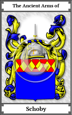 Schoby Family Crest Download (JPG)  Book Plated - 150 DPI
