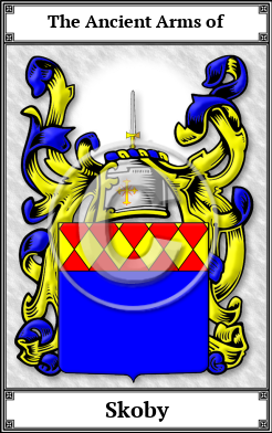 Skoby Family Crest Download (JPG)  Book Plated - 150 DPI