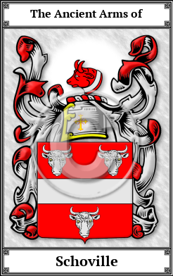 Schoville Family Crest Download (JPG) Book Plated - 600 DPI