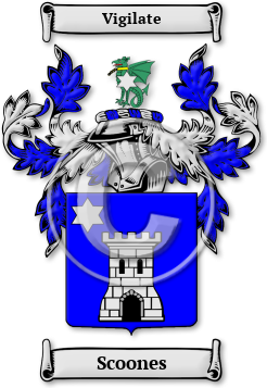 Scoones Family Crest Download (jpg) Legacy Series - 150 DPI