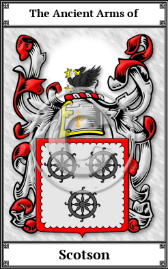 Scotson Family Crest Download (JPG)  Book Plated - 150 DPI