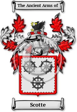 Scotte Family Crest Download (jpg) Legacy Series - 150 DPI