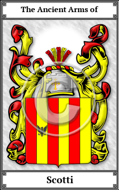 Scotti Family Crest Download (JPG)  Book Plated - 150 DPI