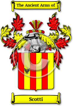 Scotti Family Crest Download (jpg) Legacy Series - 150 DPI