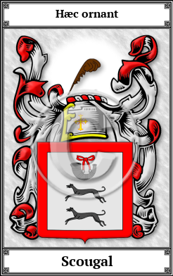 Scougal Family Crest Download (JPG)  Book Plated - 150 DPI