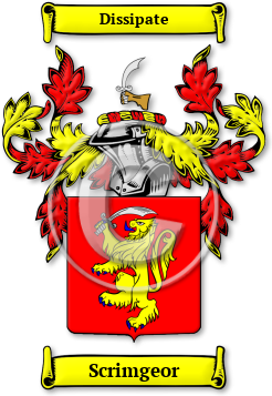 Scrimgeor Family Crest Download (jpg) Legacy Series - 150 DPI