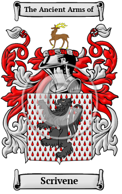 Scrivene Family Crest/Coat of Arms