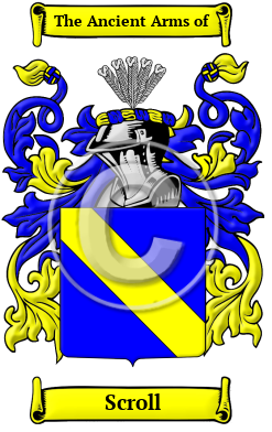 Scroll Family Crest Download (JPG) Heritage Series - 600 DPI