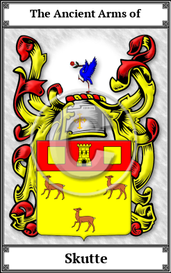 Skutte Family Crest Download (JPG)  Book Plated - 150 DPI
