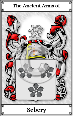 Sebery Family Crest Download (JPG) Book Plated - 600 DPI