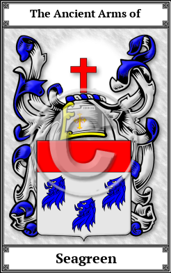 Seagreen Family Crest Download (JPG)  Book Plated - 150 DPI