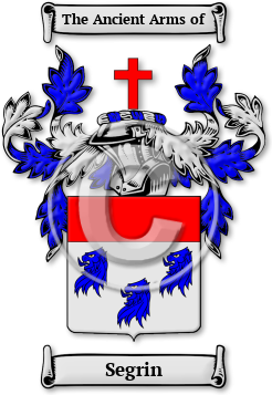 Segrin Family Crest Download (jpg) Legacy Series - 150 DPI