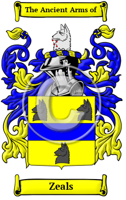 Zeals Family Crest Download (JPG) Heritage Series - 600 DPI