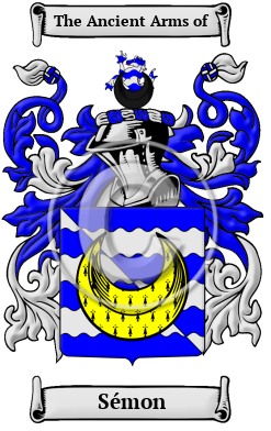 Sémon Family Crest Download (JPG) Heritage Series - 300 DPI