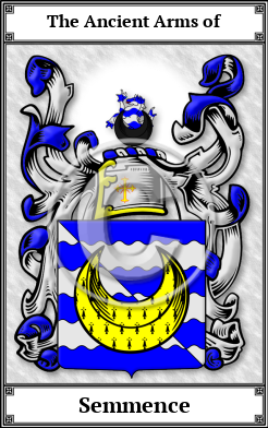 Semmence Family Crest Download (JPG)  Book Plated - 150 DPI