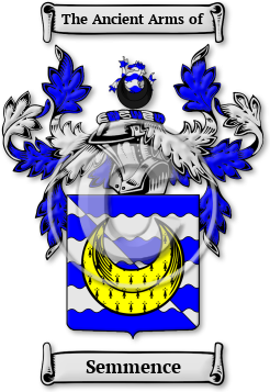 Semmence Family Crest Download (jpg) Legacy Series - 150 DPI