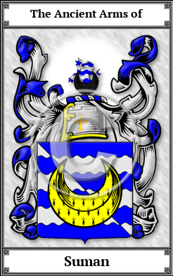 Suman Family Crest Download (JPG) Book Plated - 600 DPI