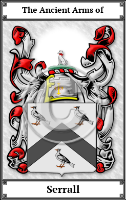 Serrall Family Crest Download (JPG)  Book Plated - 150 DPI