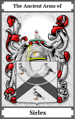 Sirles Family Crest Download (JPG)  Book Plated - 150 DPI