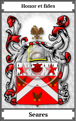 Seares Family Crest Download (JPG) Book Plated - 600 DPI