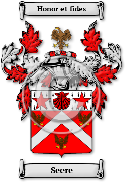 Seere Family Crest Download (jpg) Legacy Series - 150 DPI