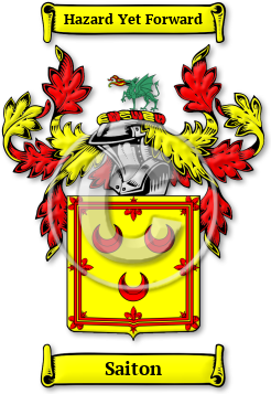 Saiton Family Crest Download (jpg) Legacy Series - 150 DPI