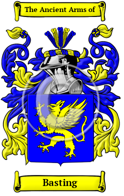 Basting Family Crest Download (JPG) Heritage Series - 600 DPI