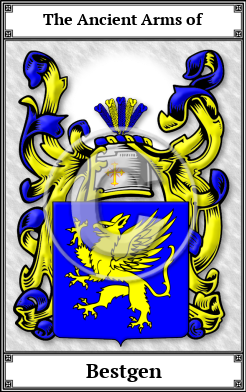 Bestgen Family Crest Download (JPG)  Book Plated - 150 DPI