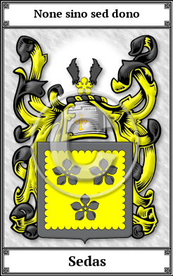 Sedas Family Crest Download (JPG) Book Plated - 600 DPI