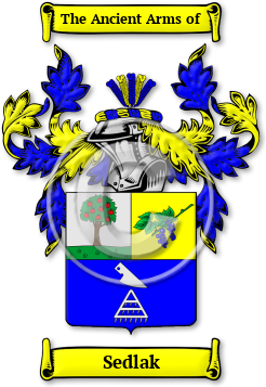 Sedlak Family Crest Download (jpg) Legacy Series - 150 DPI