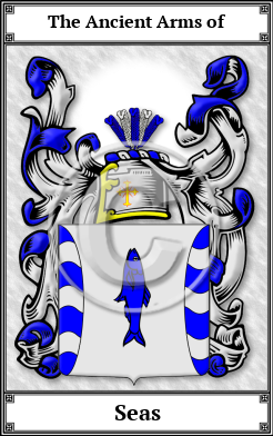 Seas Family Crest Download (JPG) Book Plated - 600 DPI