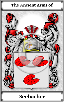 Seebacher Family Crest Download (JPG)  Book Plated - 150 DPI