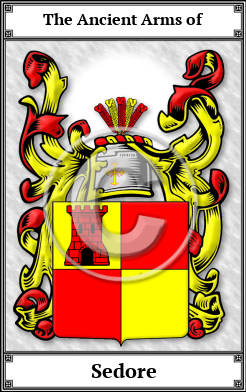 Sedore Family Crest Download (JPG) Book Plated - 600 DPI