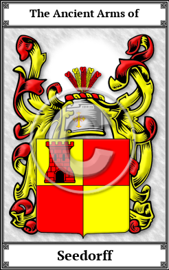 Seedorff Family Crest Download (JPG)  Book Plated - 150 DPI