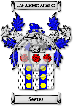 Seetes Family Crest Download (JPG) Legacy Series - 600 DPI