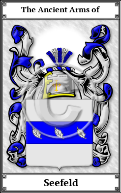 Seefeld Family Crest Download (JPG)  Book Plated - 150 DPI