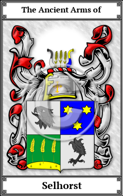 Selhorst Family Crest Download (JPG) Book Plated - 600 DPI