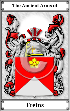 Freins Family Crest Download (JPG)  Book Plated - 150 DPI