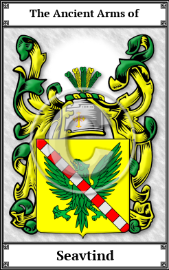 Seavtind Family Crest Download (JPG)  Book Plated - 150 DPI