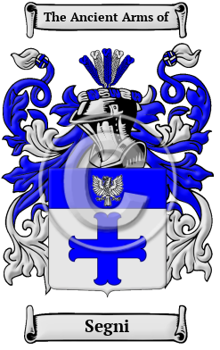 Segni Family Crest Download (JPG) Heritage Series - 600 DPI